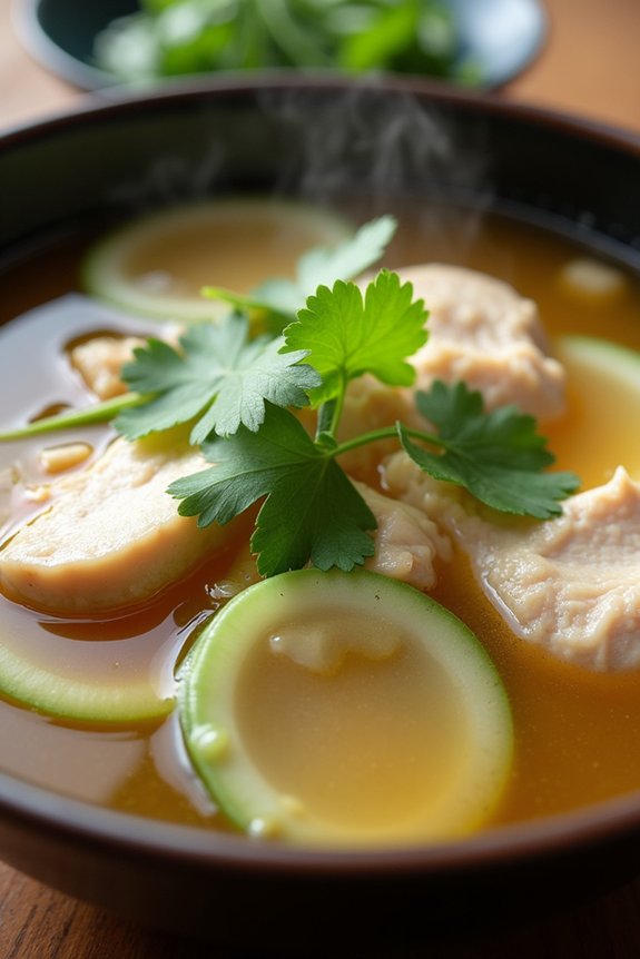 nourishing chicken bitter melon soup