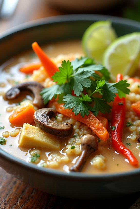 nutritious thai coconut soup