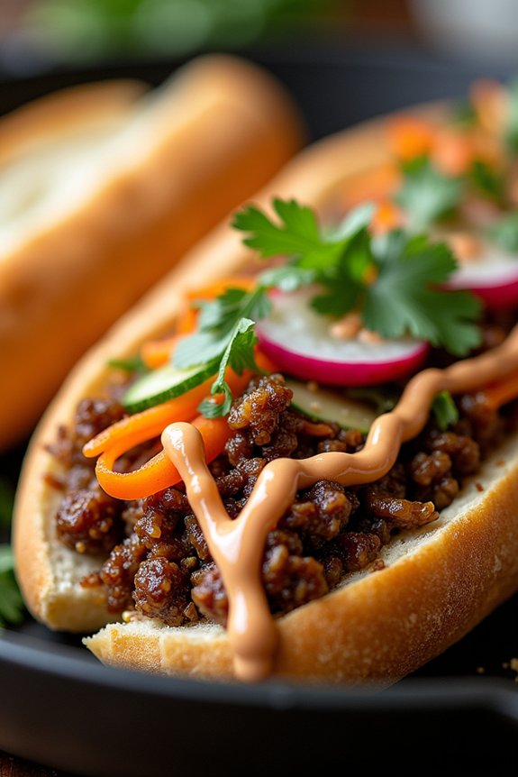 one pan beef banh mi