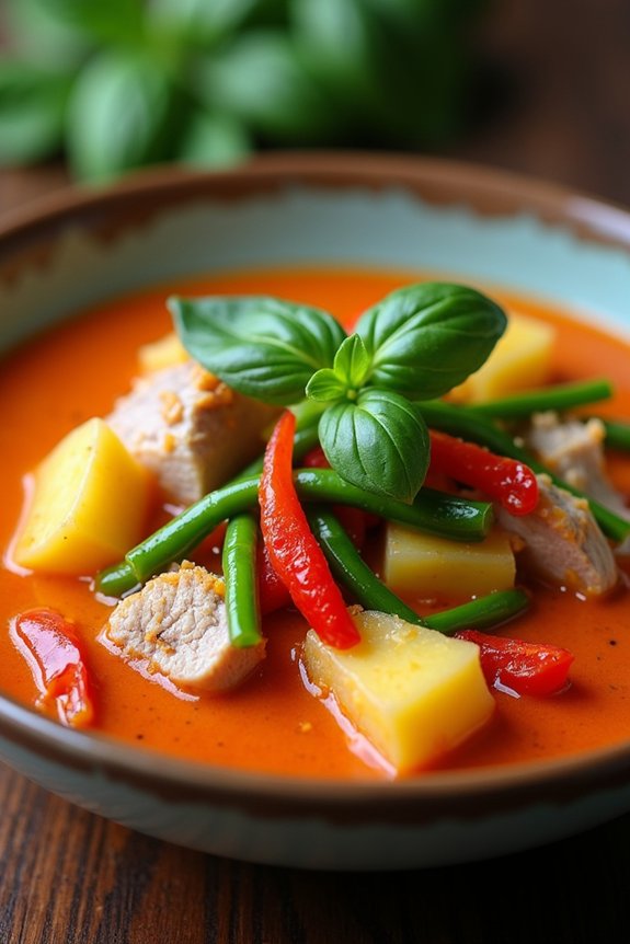 pineapple pork red curry