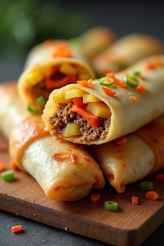 pineapple pork spring rolls recipe