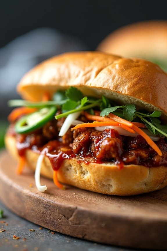 plant based bbq sandwich delight
