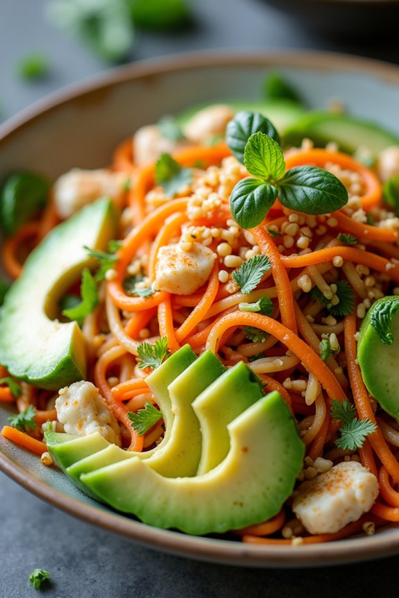 refreshing crab avocado salad