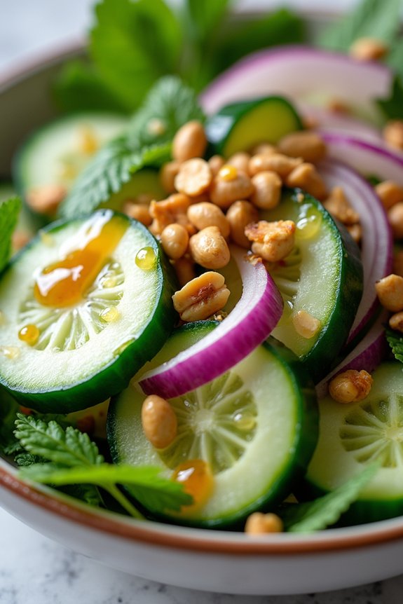 refreshing thai cucumber salad