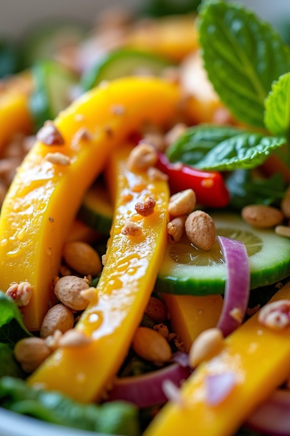 refreshing thai mango salad