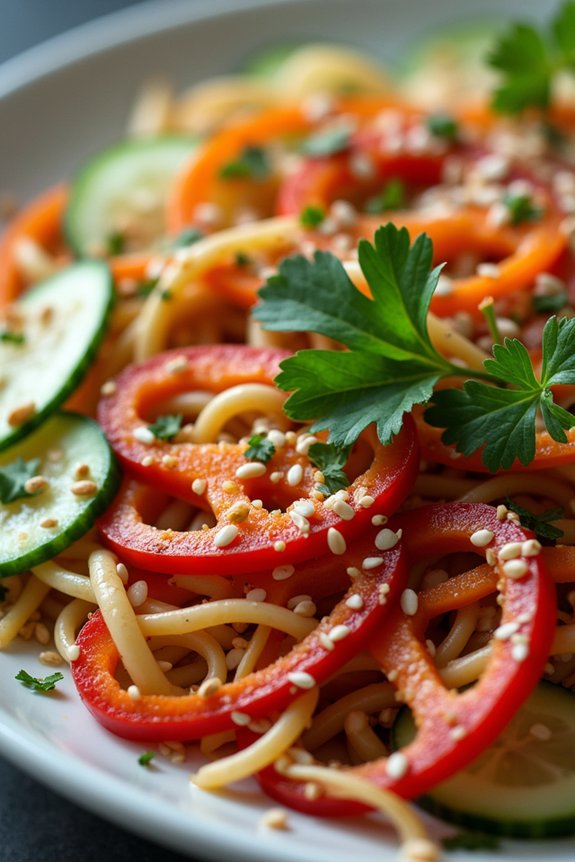 revitalizing gluten free noodle salad
