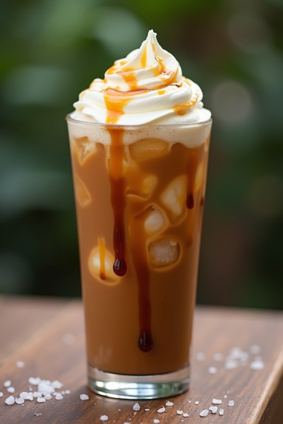 salted caramel iced coffee delight