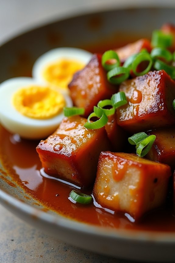 savory caramelized pork dish
