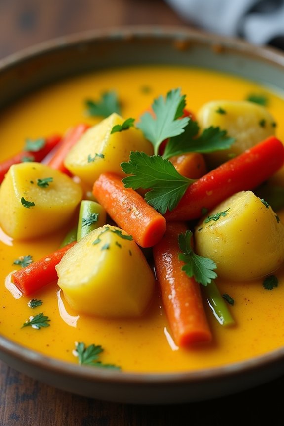 savory gluten free yellow curry