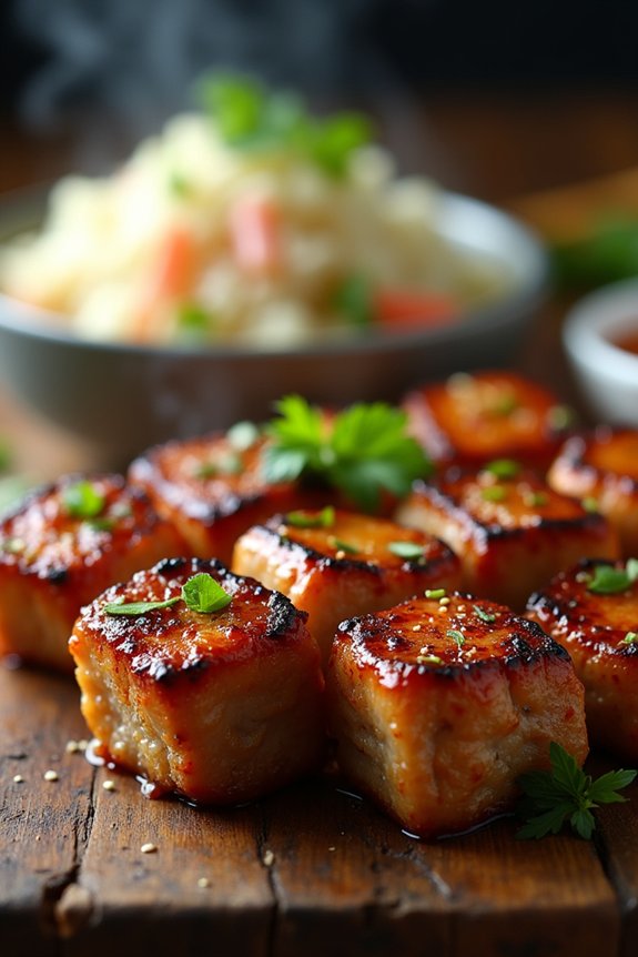 savory grilled pork skewers