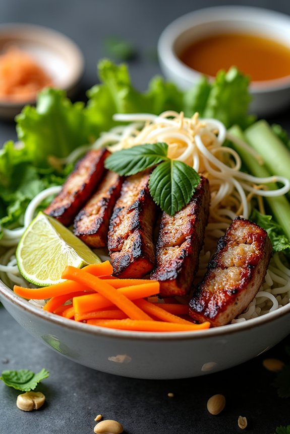 savory grilled pork vermicelli