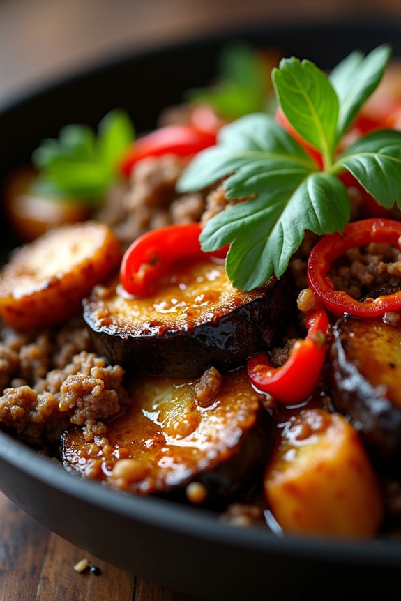 savory ground beef skillet
