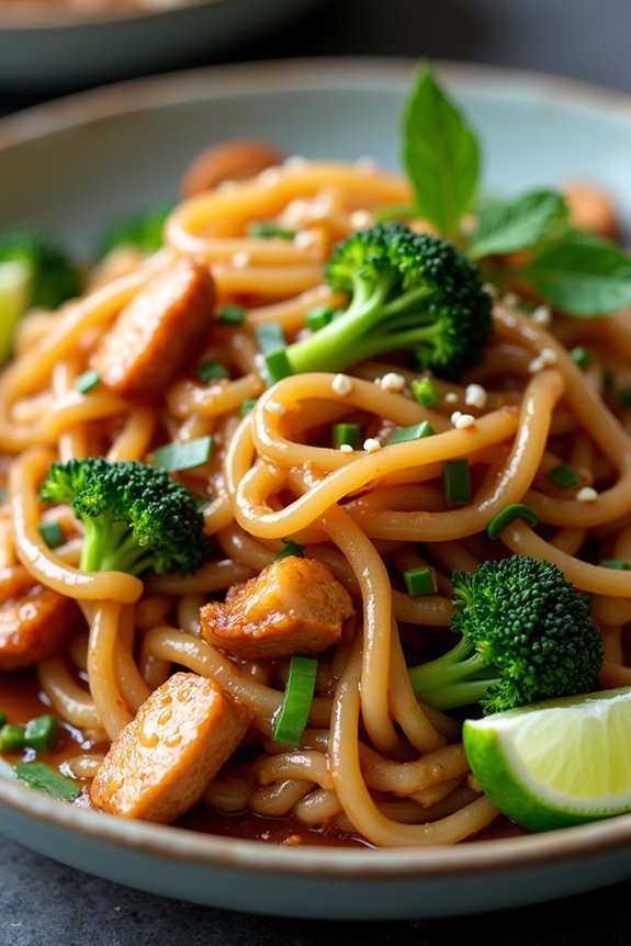 savory thai noodle dish