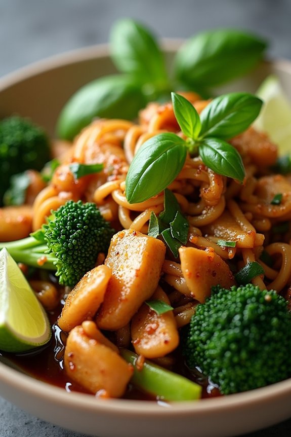 savory thai noodle dish