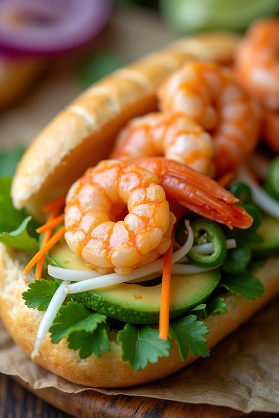 shrimp avocado banh mi recipe