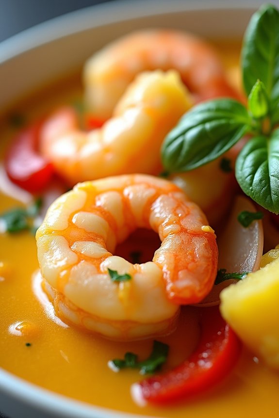 shrimp pineapple yellow curry delight
