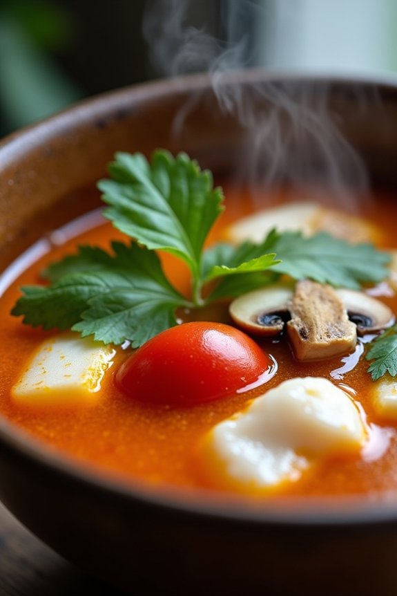 spicy and tangy fish soup