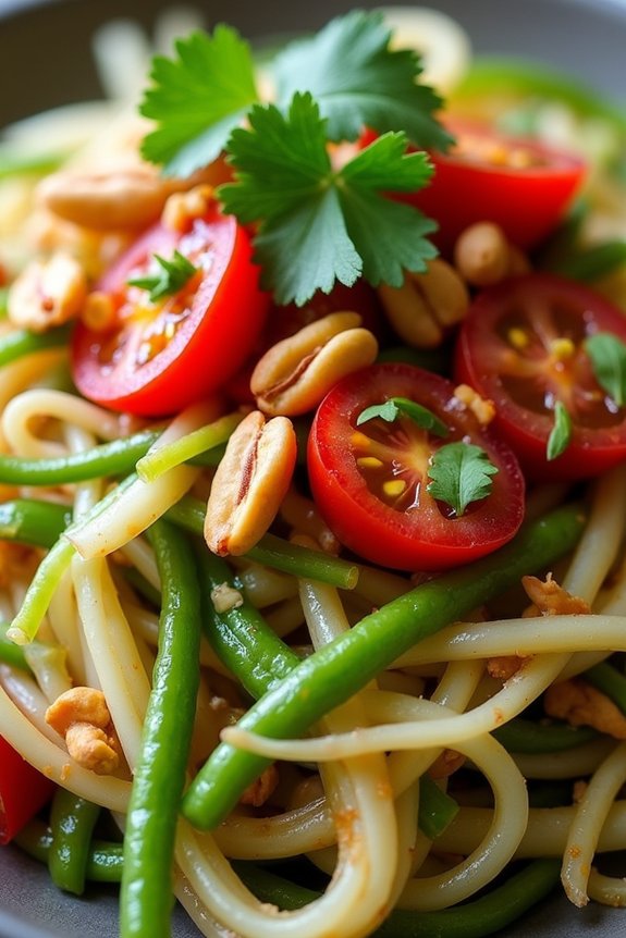 spicy crunchy flavorful salad