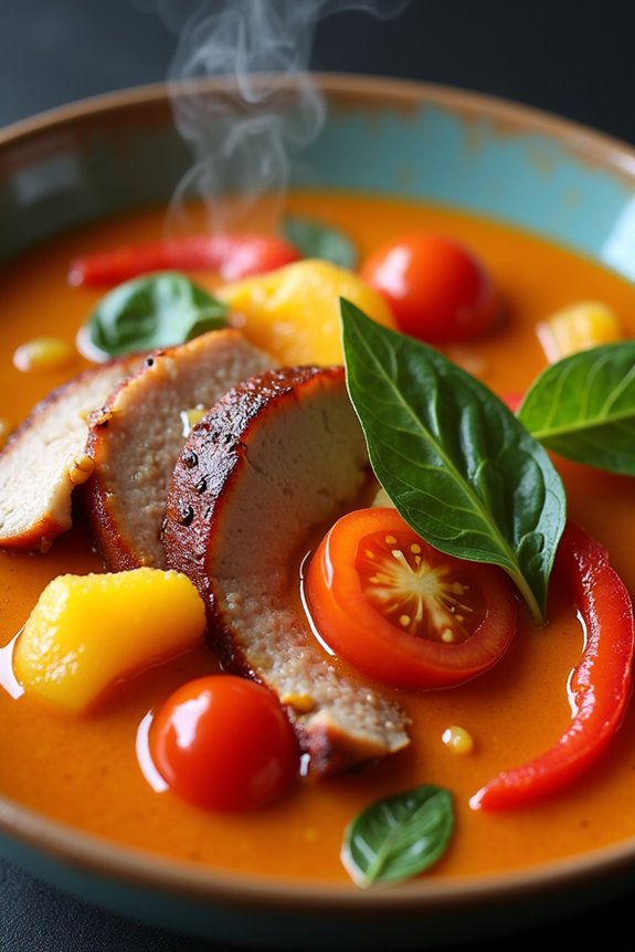 spicy duck red curry