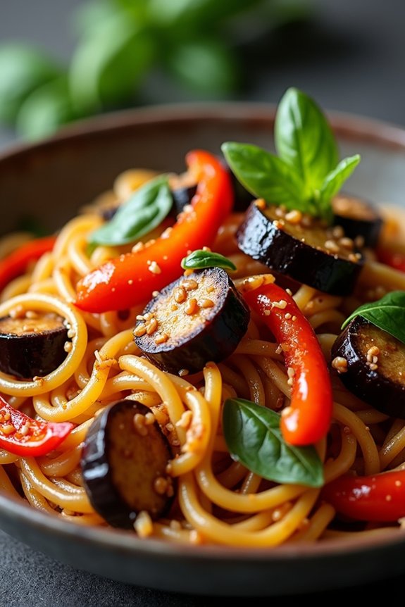 spicy eggplant noodles recipe