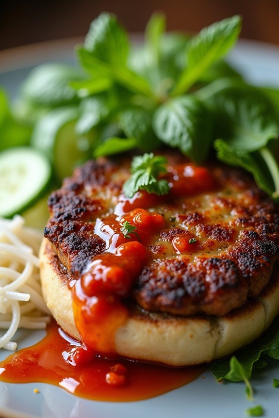 spicy grilled pork vermicelli dish
