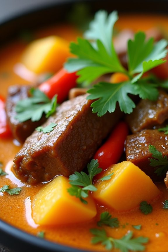 spicy lemongrass beef curry