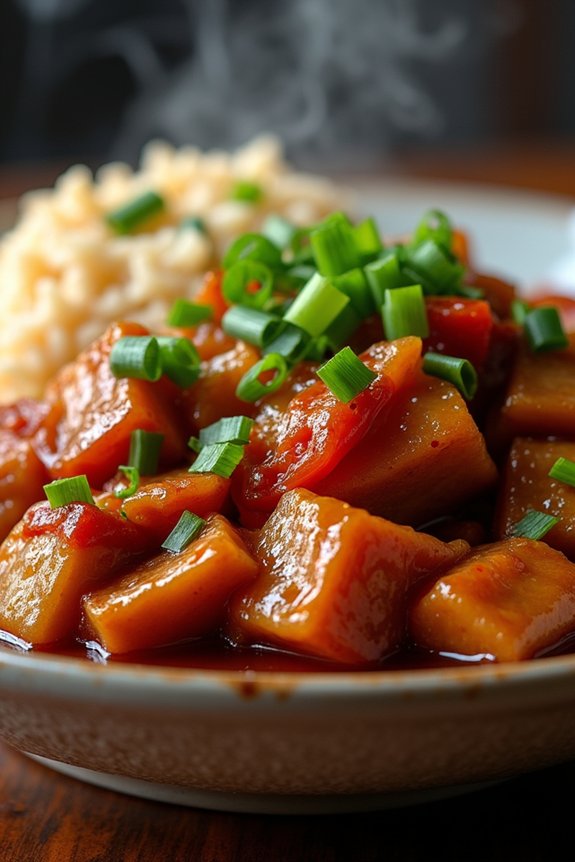spicy lemongrass caramelized pork