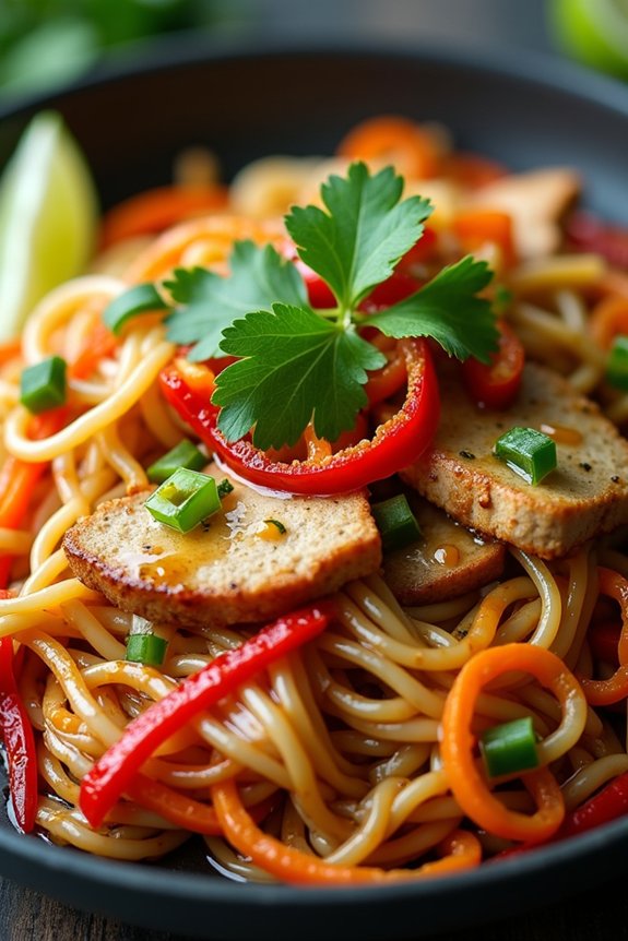 spicy lemongrass chicken stir fry