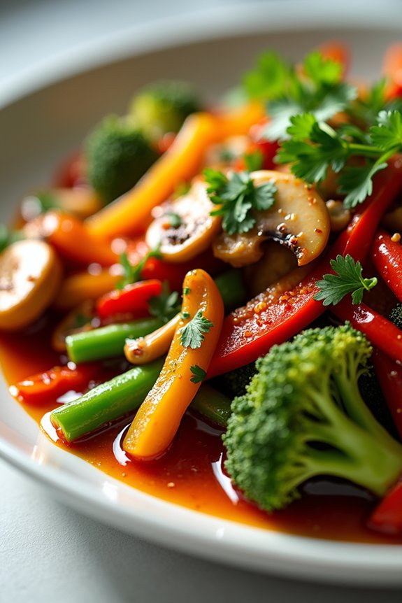 spicy lemongrass vegetable stir fry