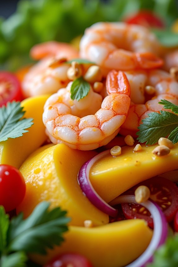 spicy mango shrimp salad delight