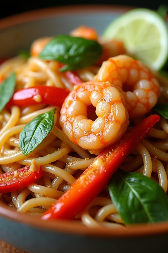 spicy shrimp garlic noodles