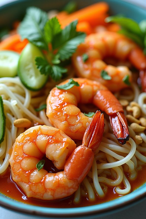 spicy shrimp vermicelli bowl