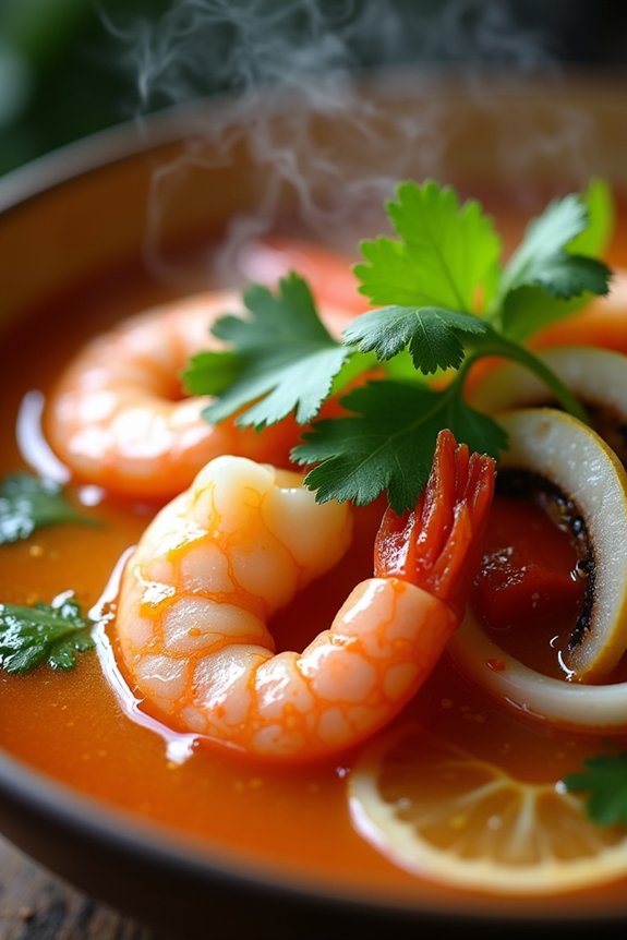 spicy sour shrimp soup