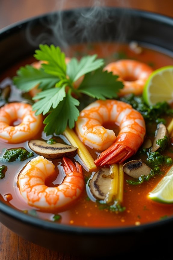 spicy sour shrimp soup