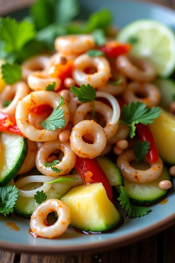 spicy sweet vibrant salad