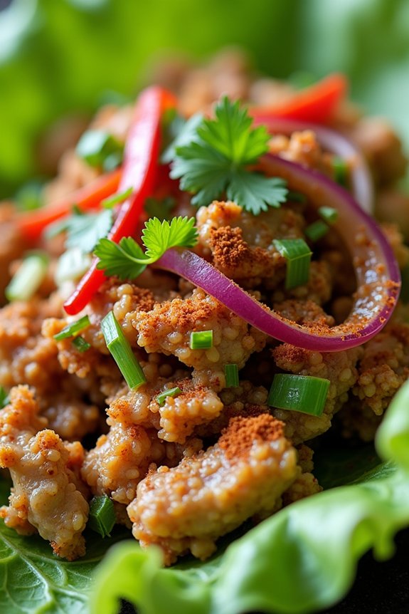 spicy tangy flavorful thai salad