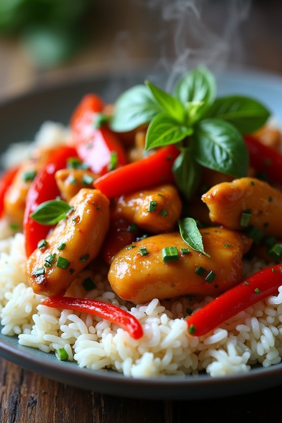 spicy thai basil chicken recipe