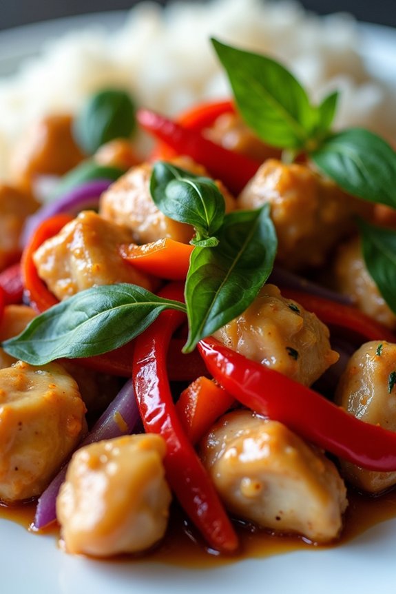 spicy thai basil chicken recipe