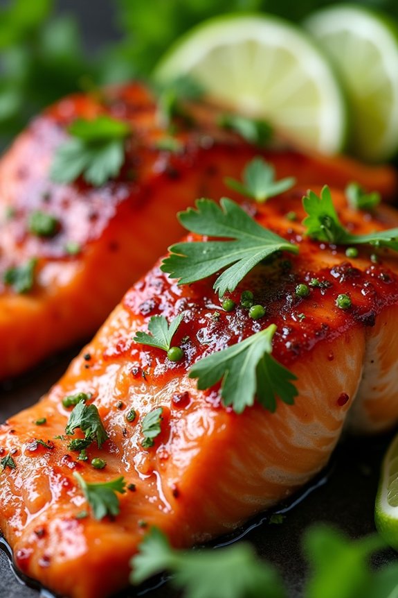 spicy thai chili lime salmon