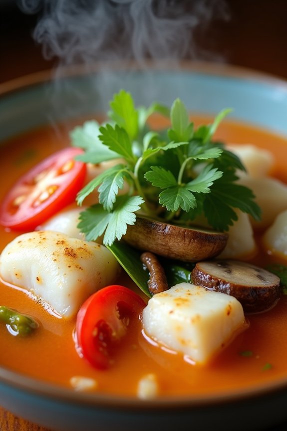 spicy thai fish soup