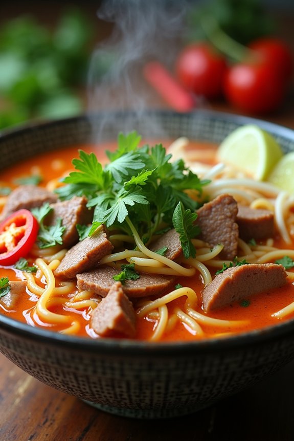 spicy vietnamese beef noodle soup