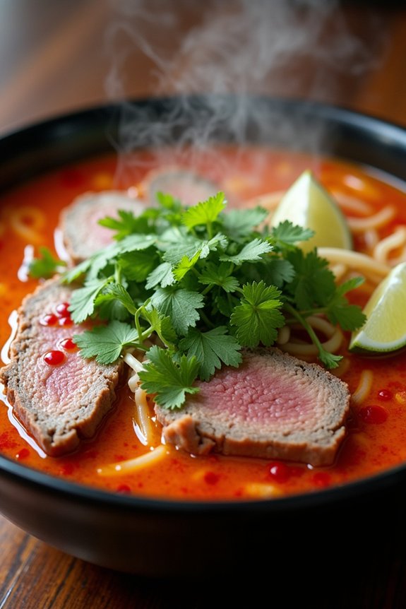 spicy vietnamese beef noodle soup