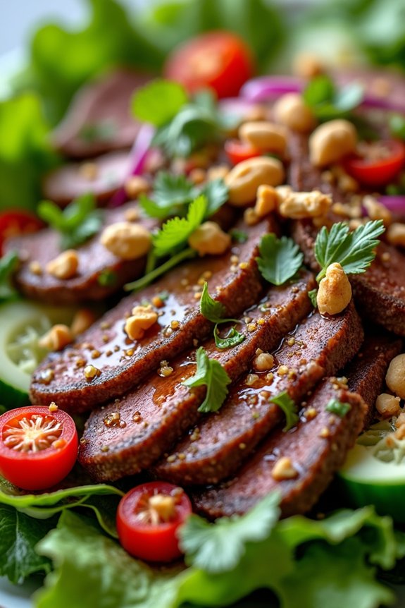 spicy vietnamese beef salad delight