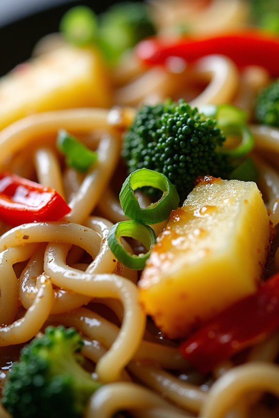 sweet and savory noodles