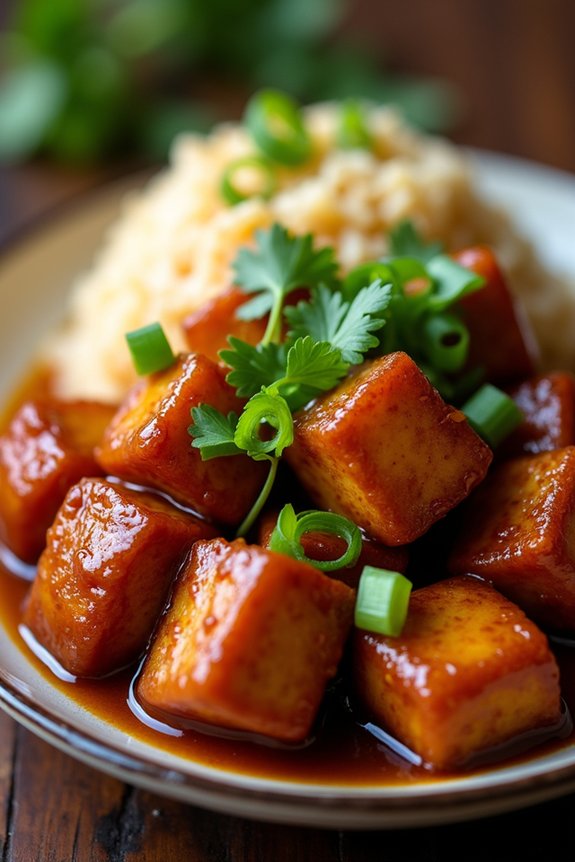 sweet and sour pork dish