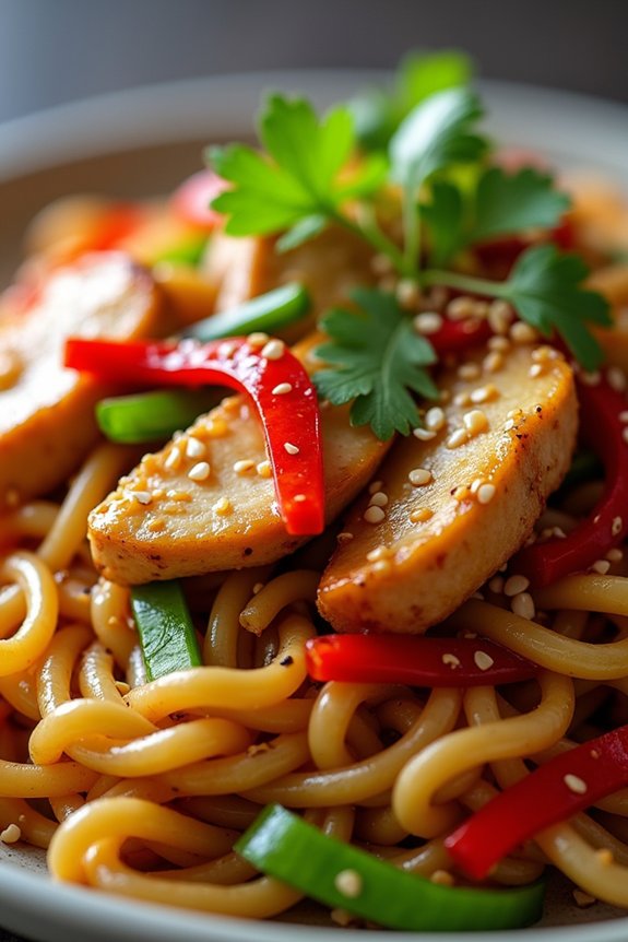 sweet and spicy noodles
