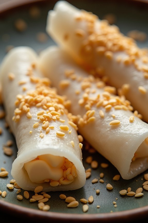 sweet coconut rice rolls