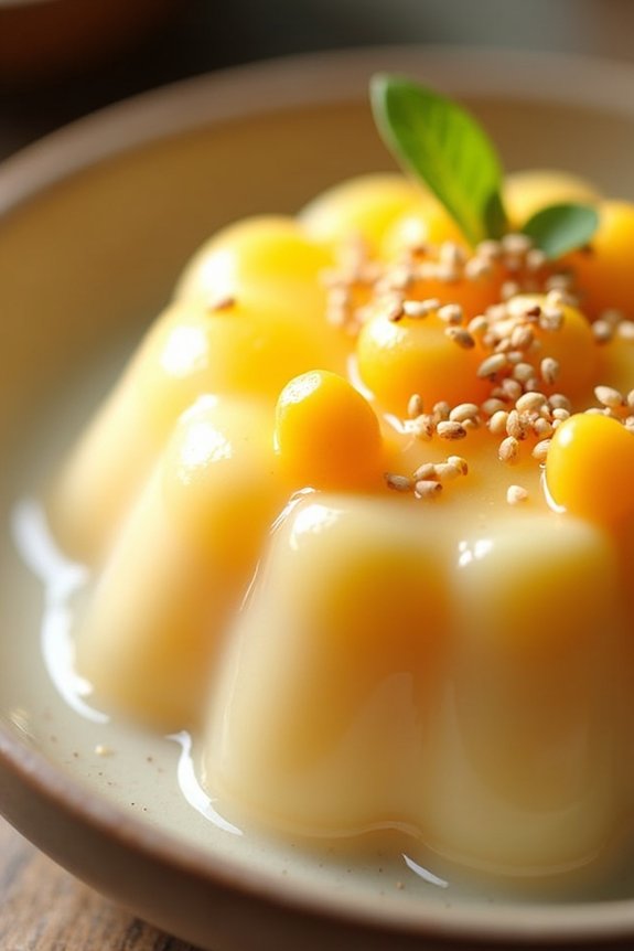 sweet corn coconut pudding