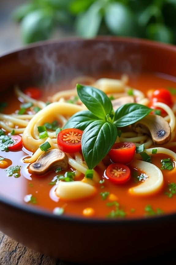 tangy allergy friendly noodle soup