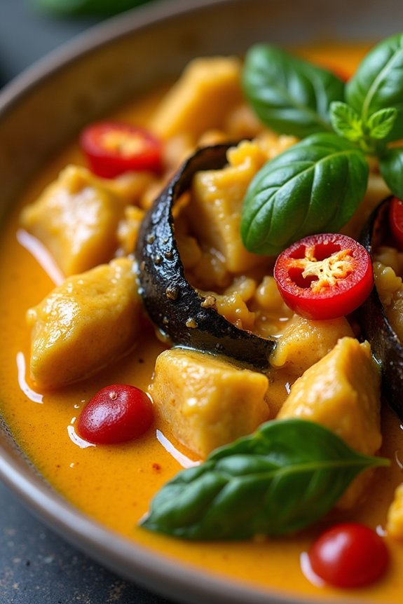 thai basil chicken curry
